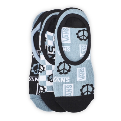 Lds Logo Ditsy Canoodle Sock 3Pk-Blu