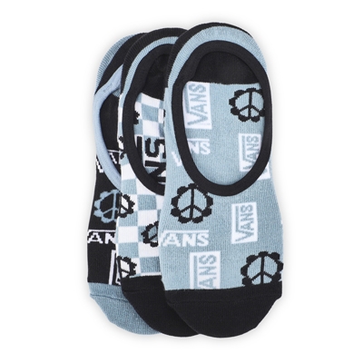 Lds Logo Ditsy Canoodle Sock 3 Pack - Ashley Blue