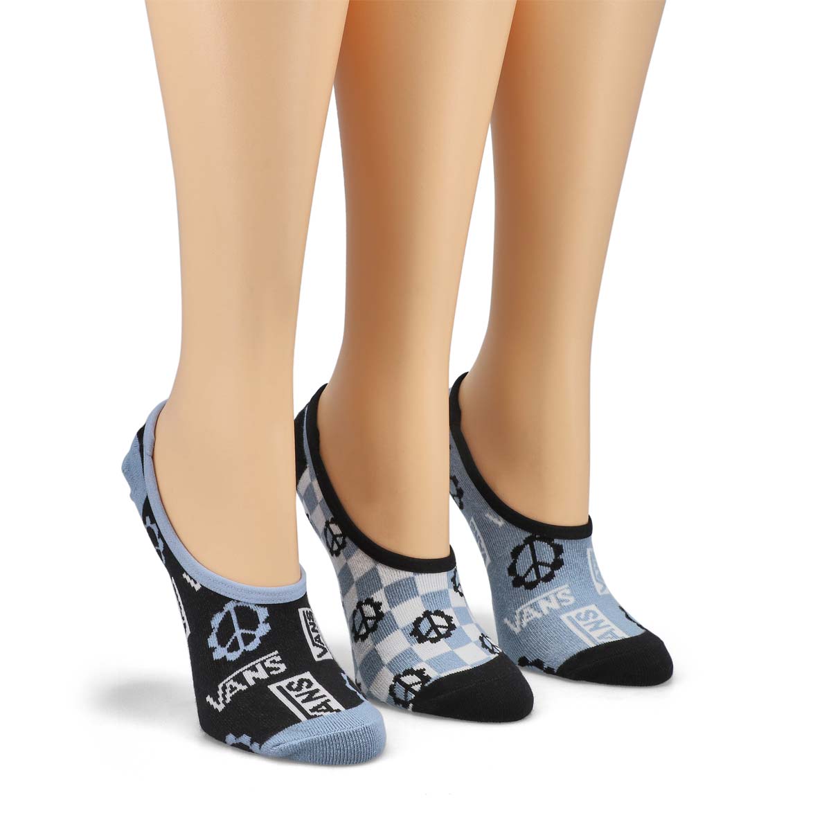 Women's Logo Ditsy Canoodle Sock 3 Pack - Ashley Blue