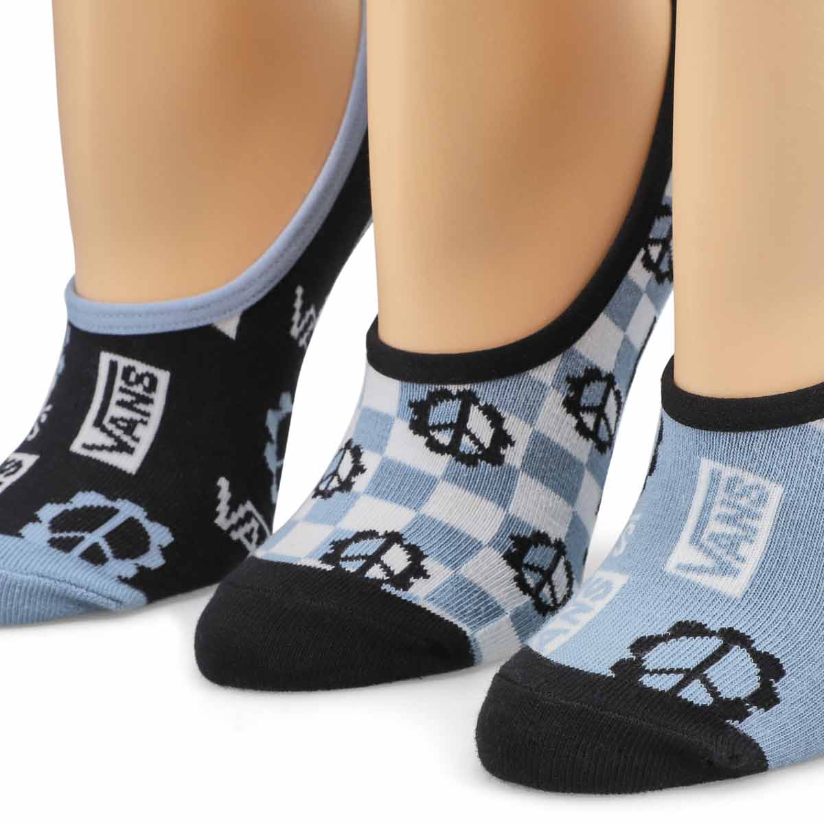 Women's Logo Ditsy Canoodle Sock 3 Pack - Ashley Blue