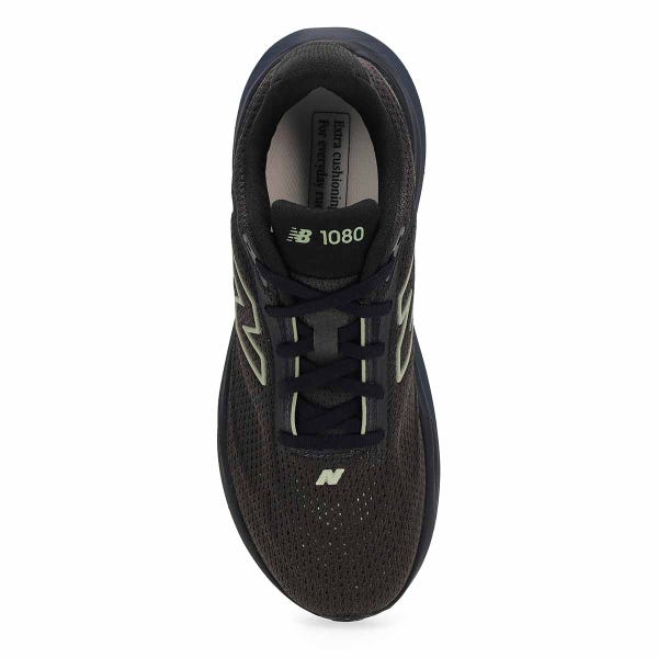 Women's 1080v15 Lace Up Performance Sneaker - Black/Olivine