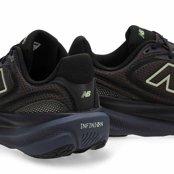 Women's 1080v15 Lace Up Performance Sneaker - Black/Olivine