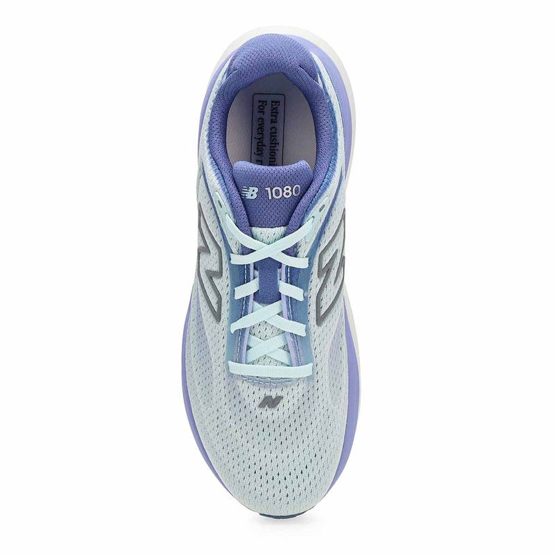 Women's 1080v15 Lace Up Performance Sneaker - Glint Blue/Silver Metallic