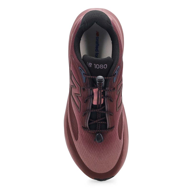 Women's  1080v15 Lace Up Performance Sneaker - Cherry Leather/Fast Track