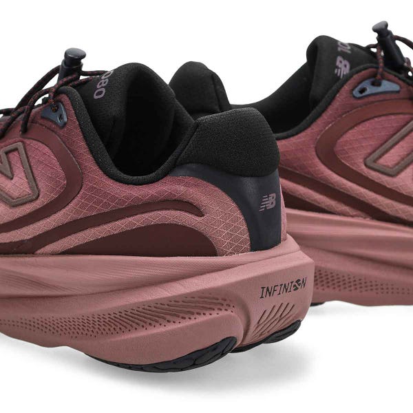 Women's  1080v15 Lace Up Performance Sneaker - Cherry Leather/Fast Track