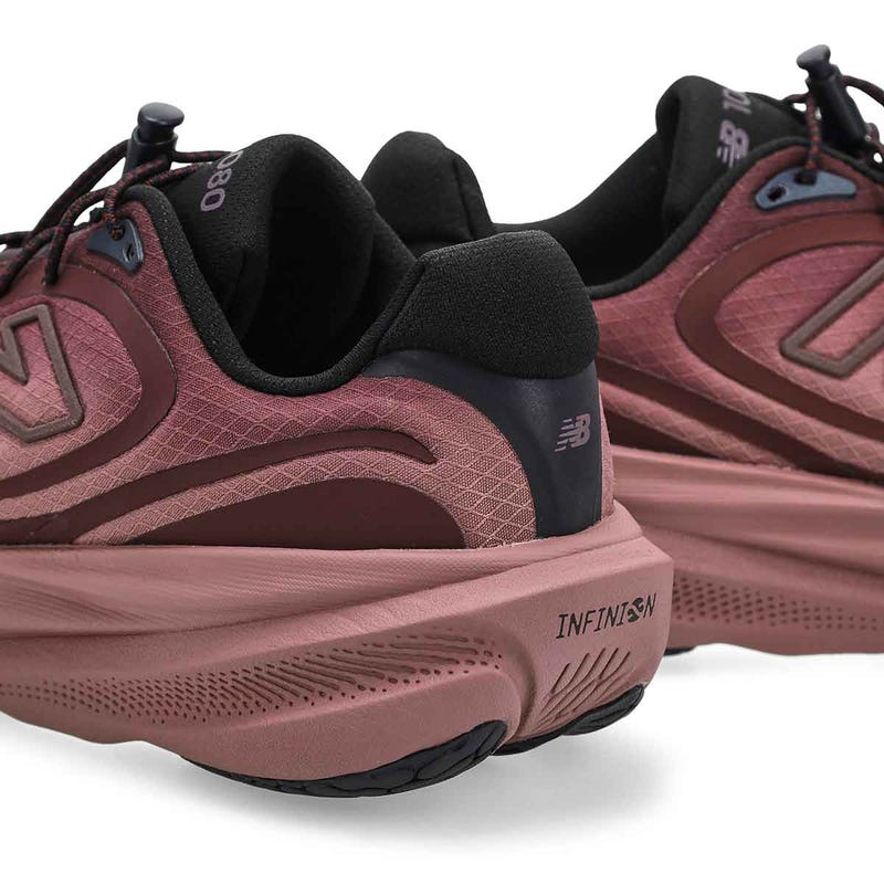 Women's  1080v15 Lace Up Performance Sneaker - Cherry Leather/Fast Track