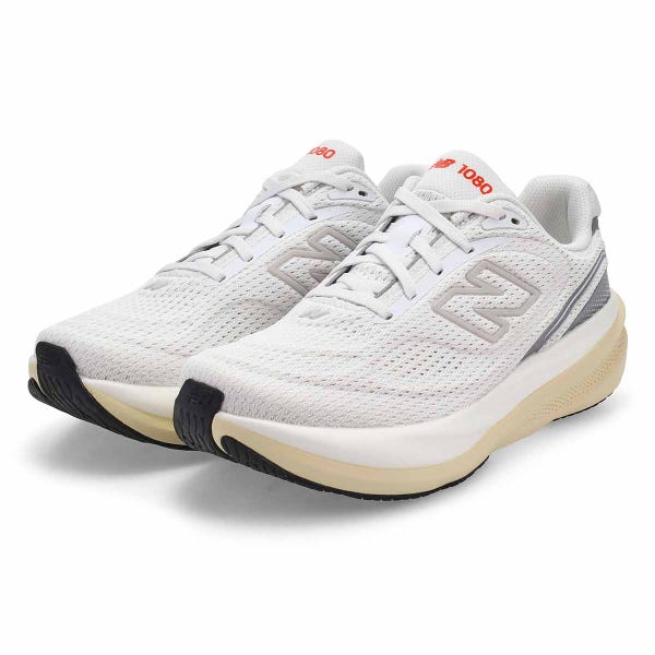 Espadrille 1080v15 à lacets pour femmes – Blanc/Flamme néo