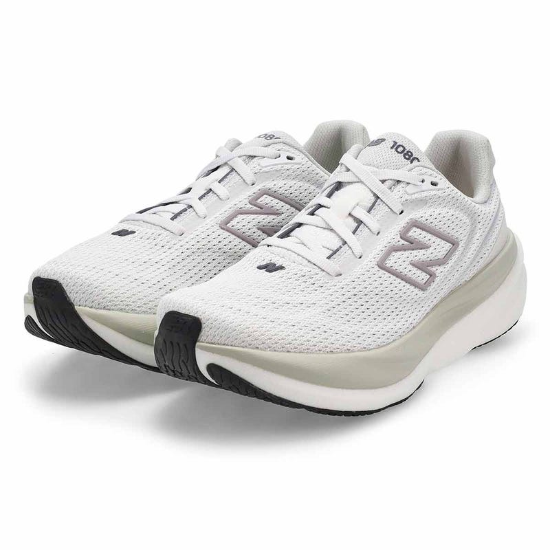 Women's 1080v15 Lace Up Performance Sneaker - White/Truffle Salt