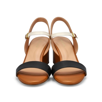 Women's Josie Block Heel Leather Dress Sandal - Pe