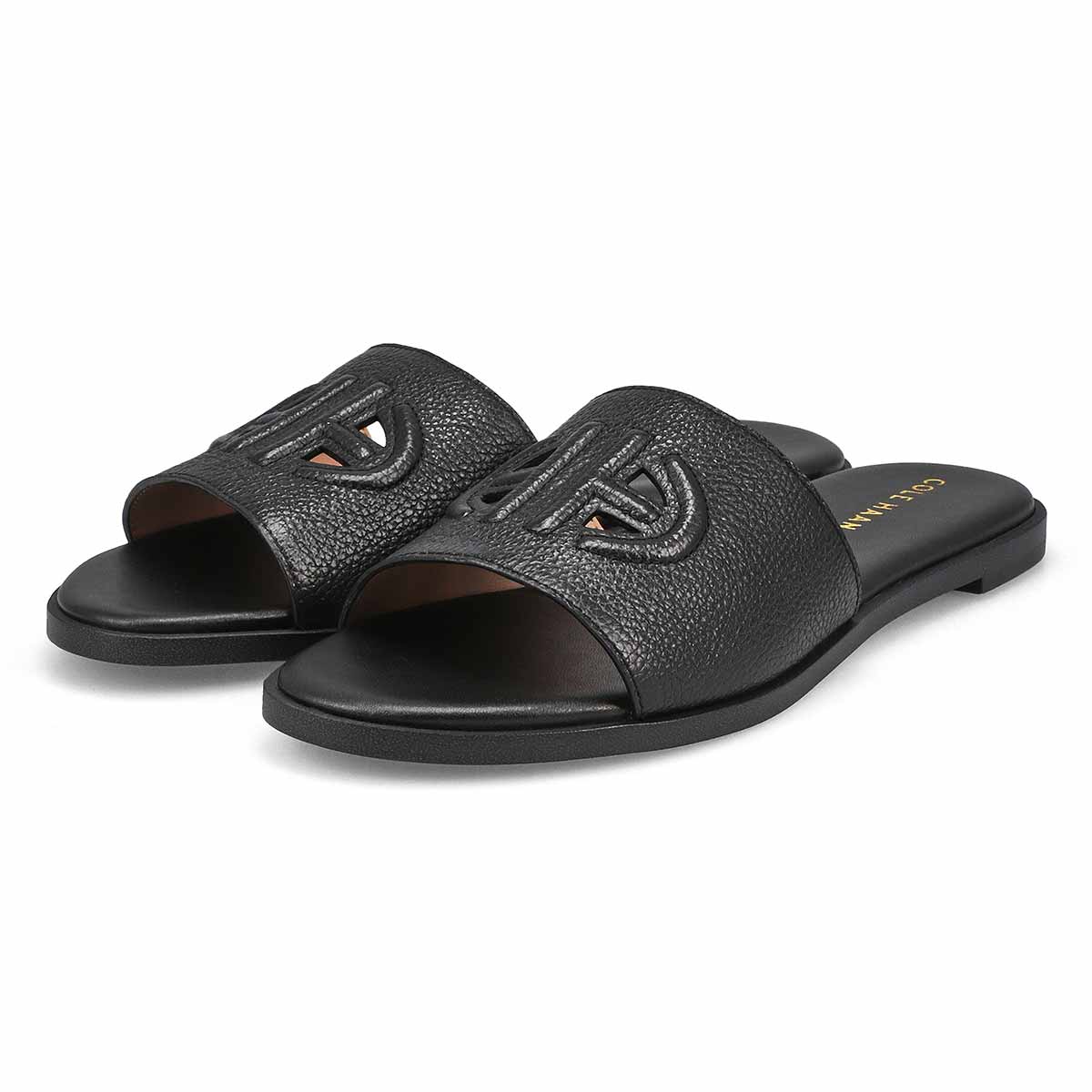 Women's Flynn Logo Slide Sandal - Black