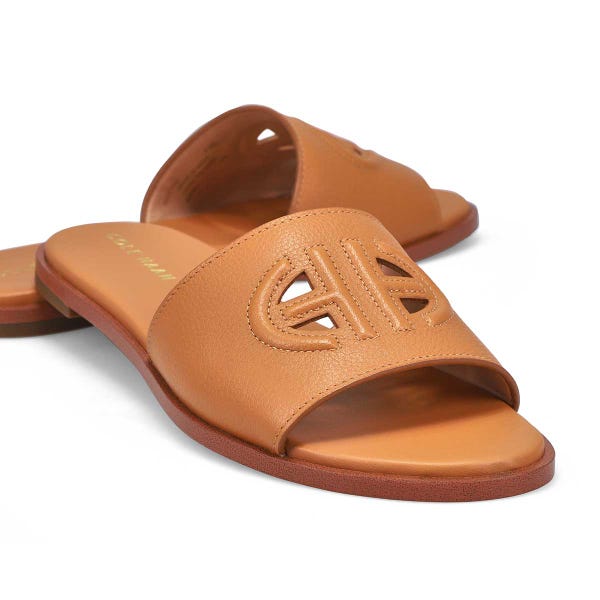 Women's Flynn Logo Slide Sandal - Pecan