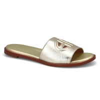 Women's  Flynn Logo Slide Sandal - Gold