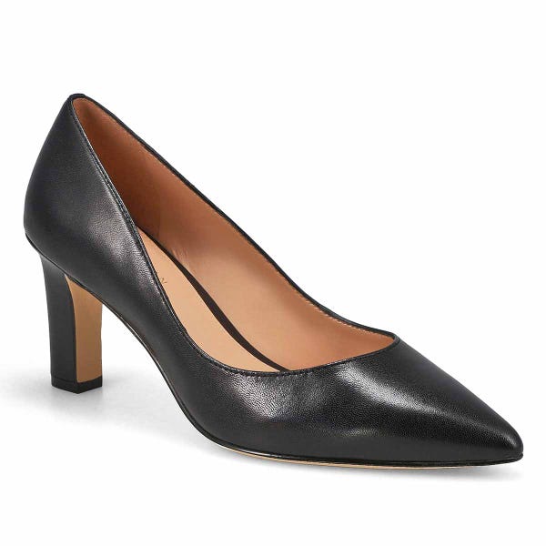 Women's Myla Leather Dress Heel - Black