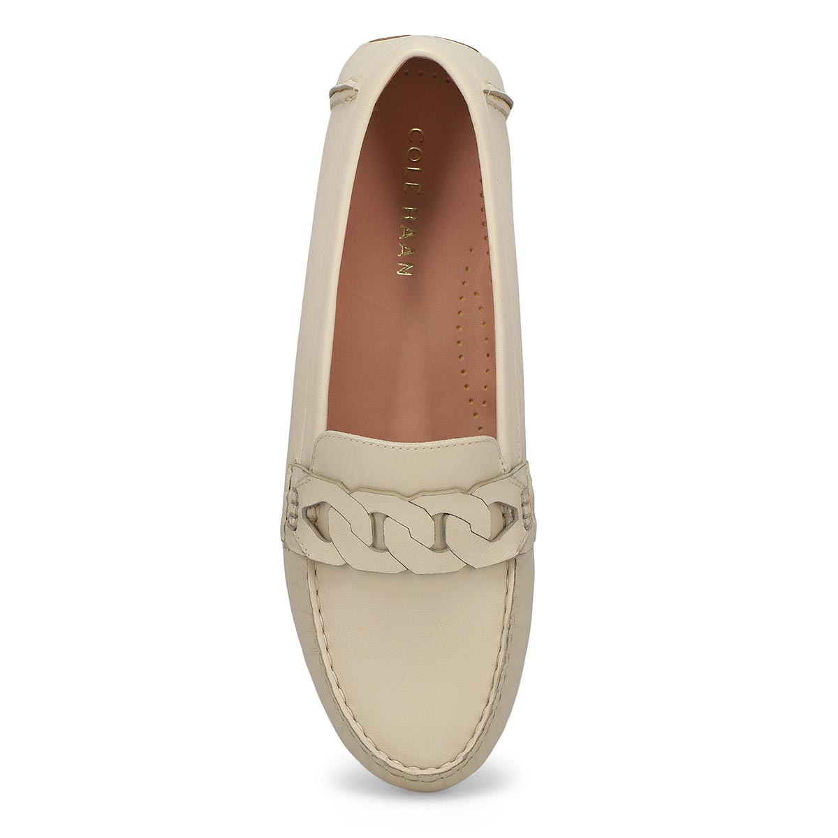 Women's  Evelyn Chain Driver Casual Loafers - Ivory