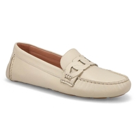Women's  Evelyn Chain Driver Casual Loafers - Ivory