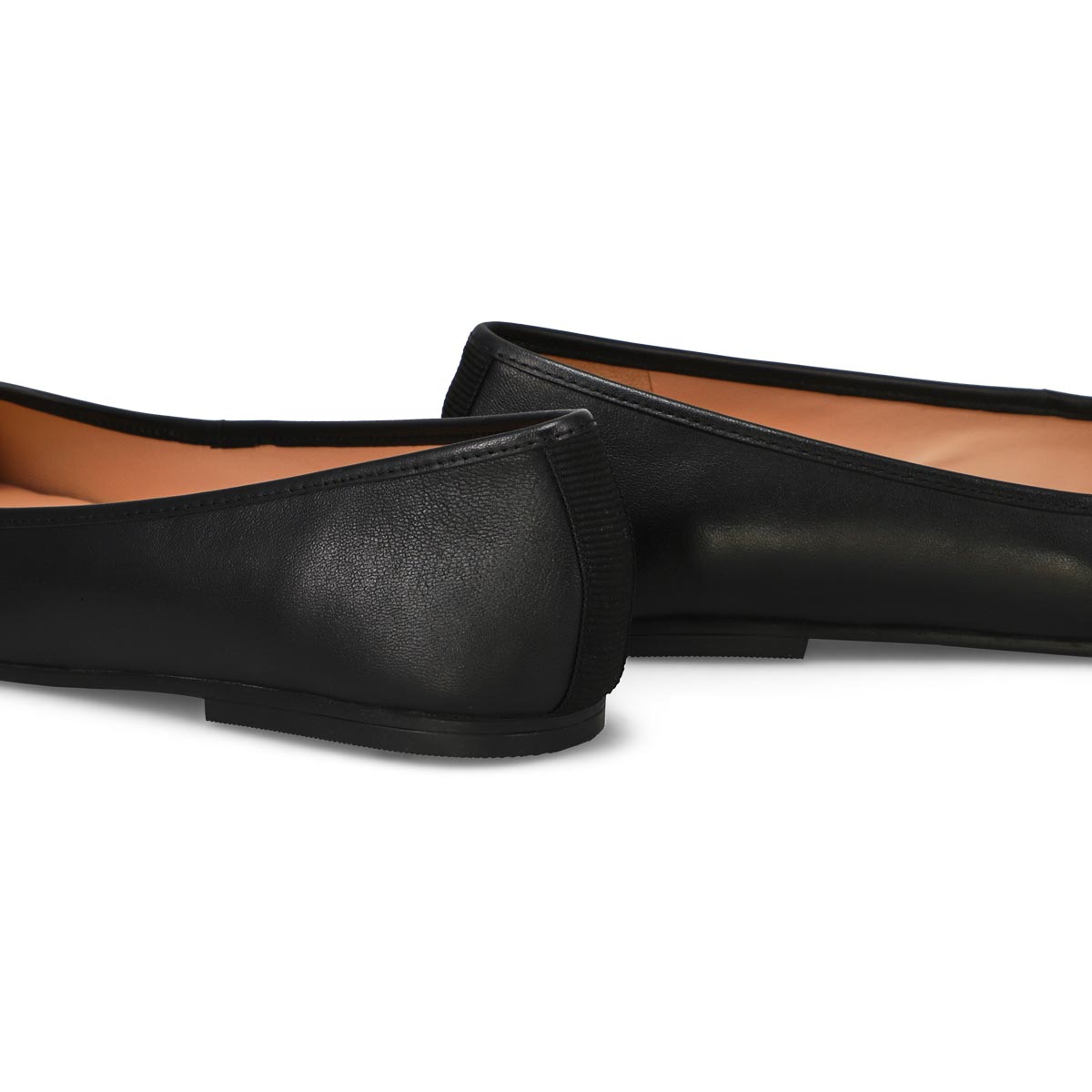 Ballerine en cuir souple YARA, noir, femmes