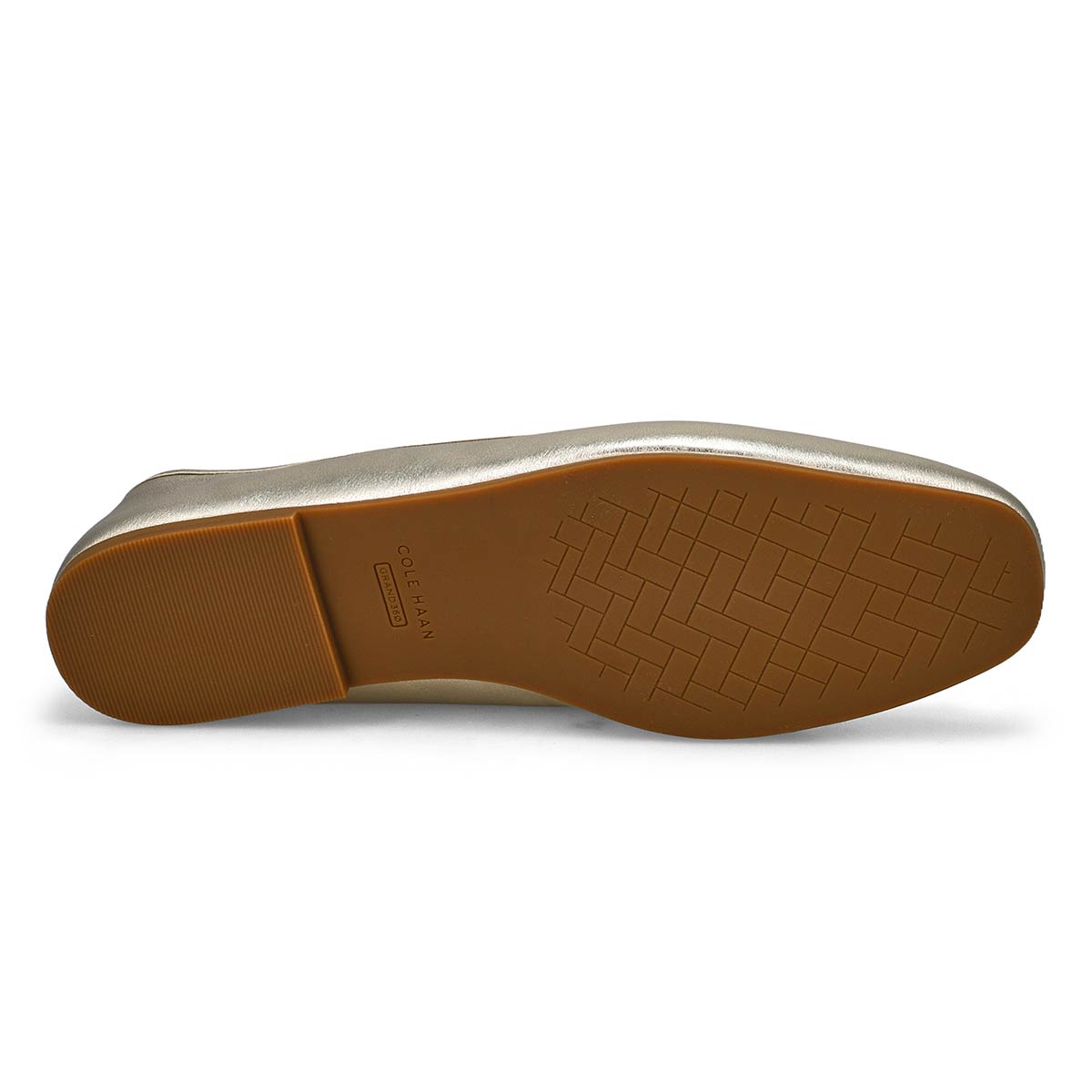 Ballerine en cuir souple YARA, or, femmes