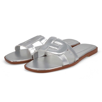 Women's Chrisee Casual Slide Sandal - Silver