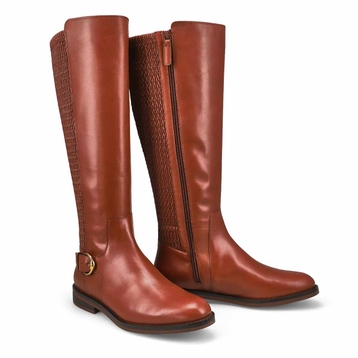 Women's Clover Stretch Leather Tall Riding Boot - 