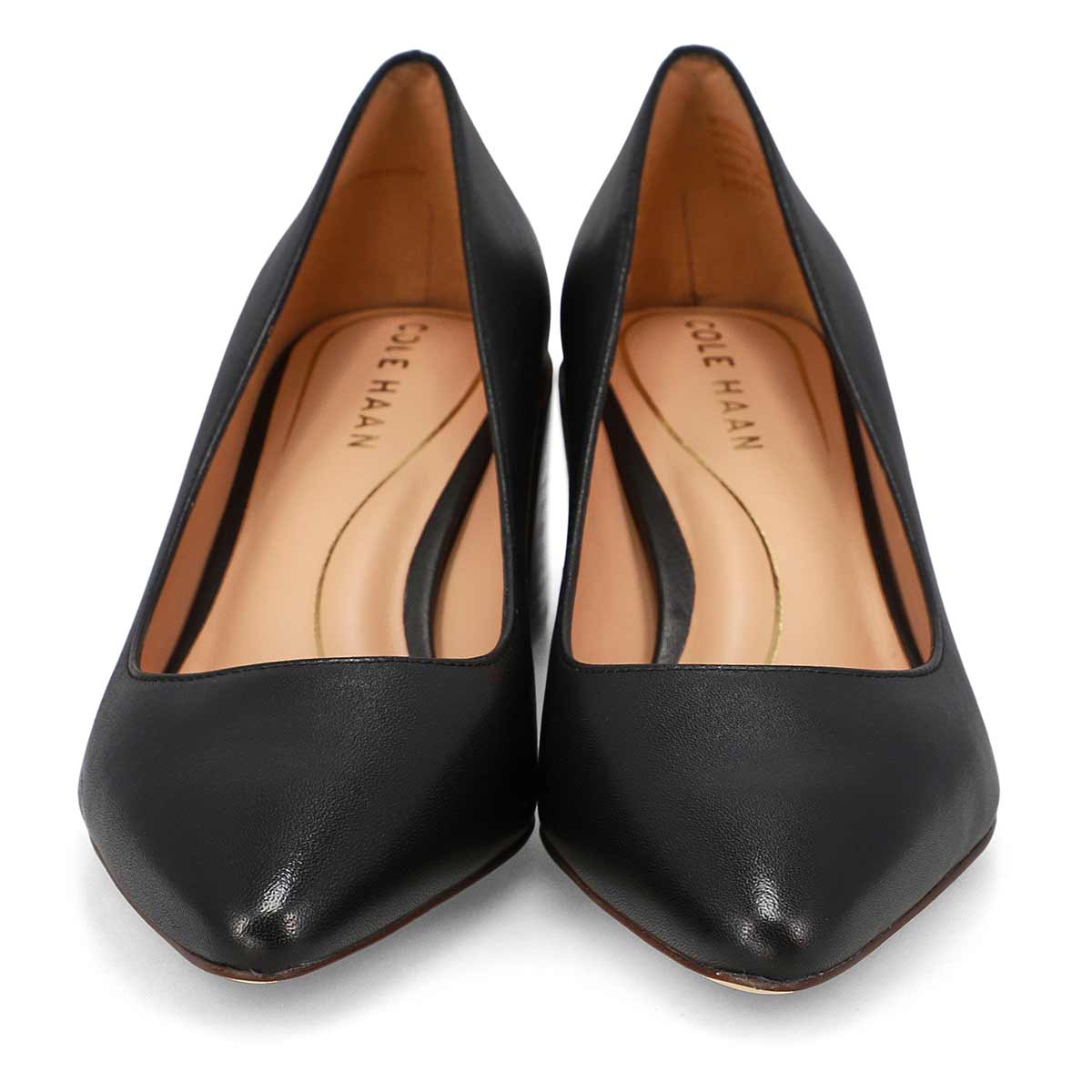 Women's Cassandra Block Leather Dress Heel - Black/Brown Stack
