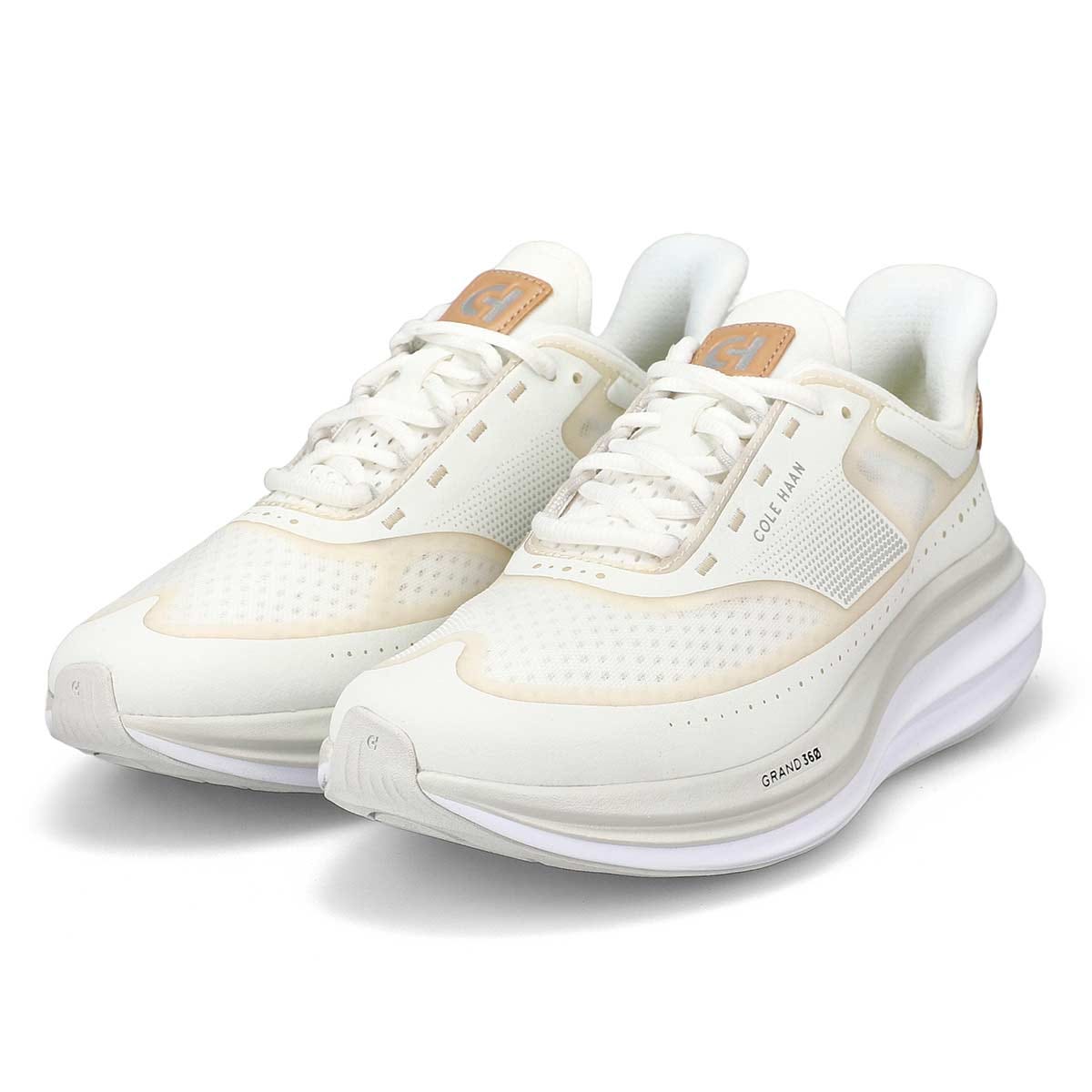 Baskets de performance ØRIGINALGRAND QUADSTAR, ivoire/vachette/blanc optique, femmes