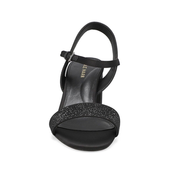Women's Josie Heeled Dress Sandal - Black Satin/Cr