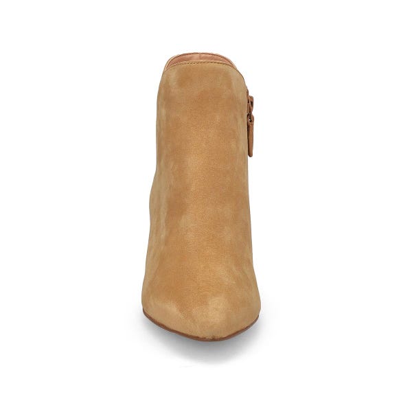 Bottine en suède ELYSE, havane pâle, femmes