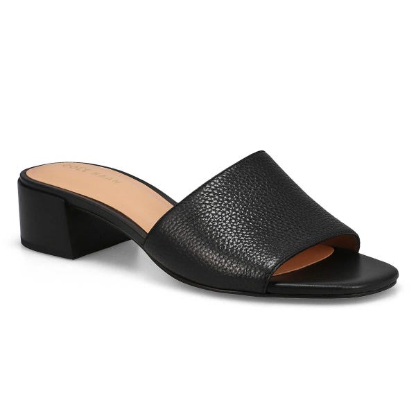 Women's Calli Leather Dress Slide Sandal - Black