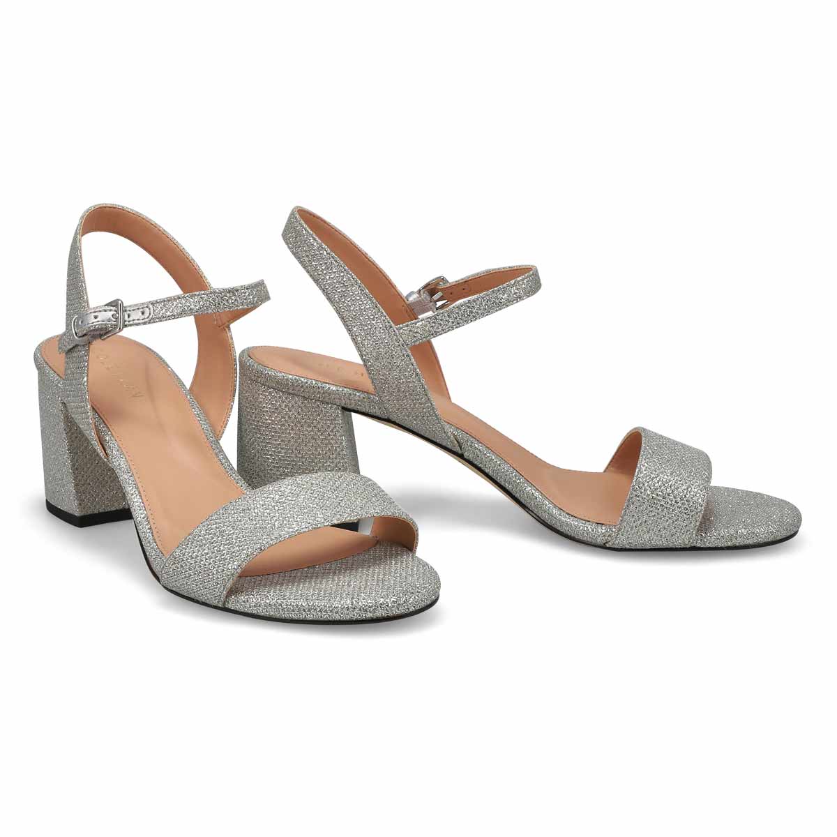 Women's  Josie Heeled Dress Sandal - Silver Glitter