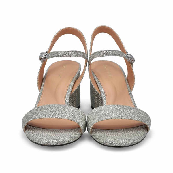 Sandale habillée à talon haut JOSIE, argent scintillant, femmes