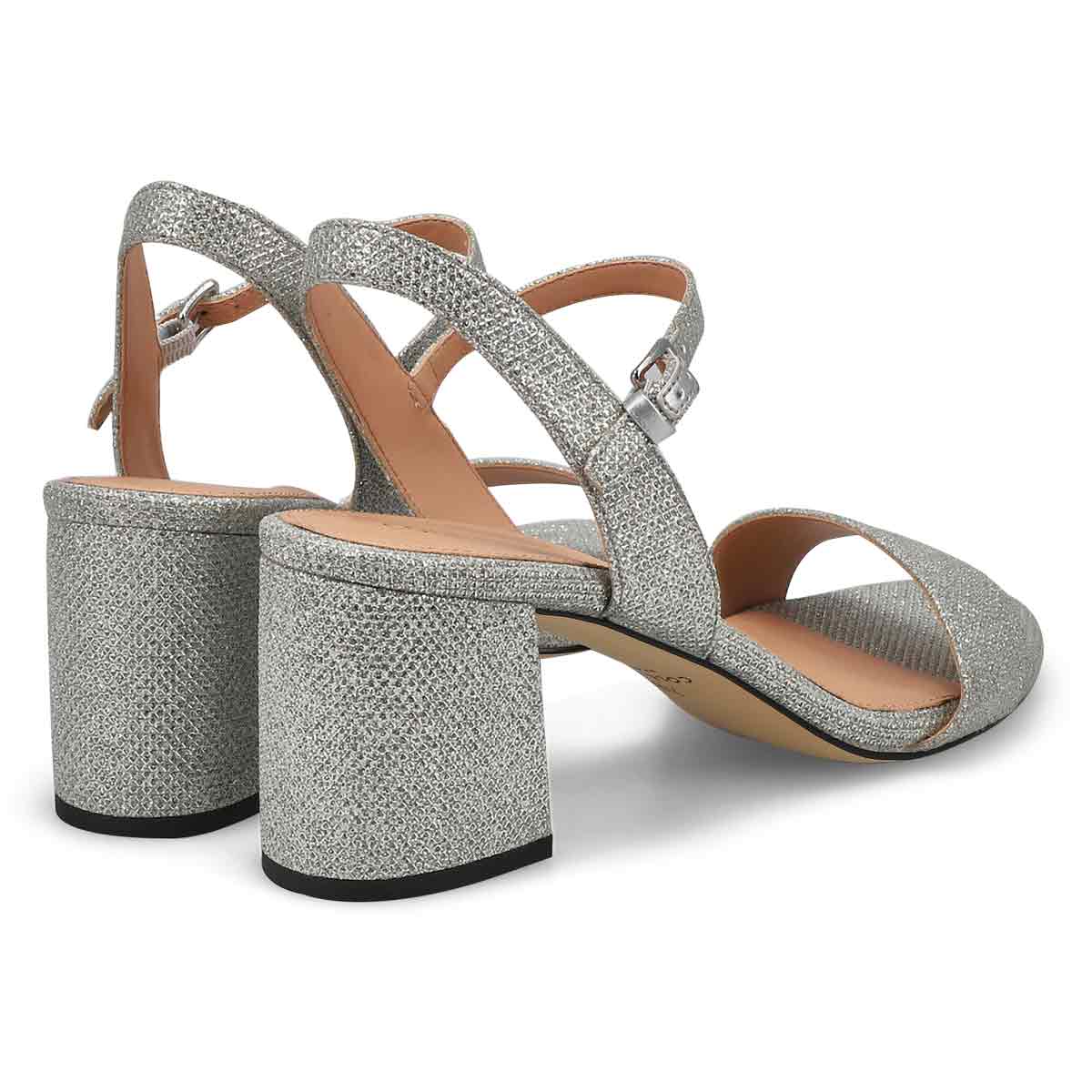 Sandale habillée à talon haut JOSIE, argent scintillant, femmes