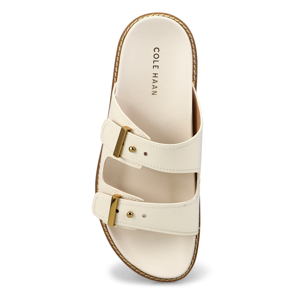 Women's Marisol Patent Leather Footbed Sandal - Ivory