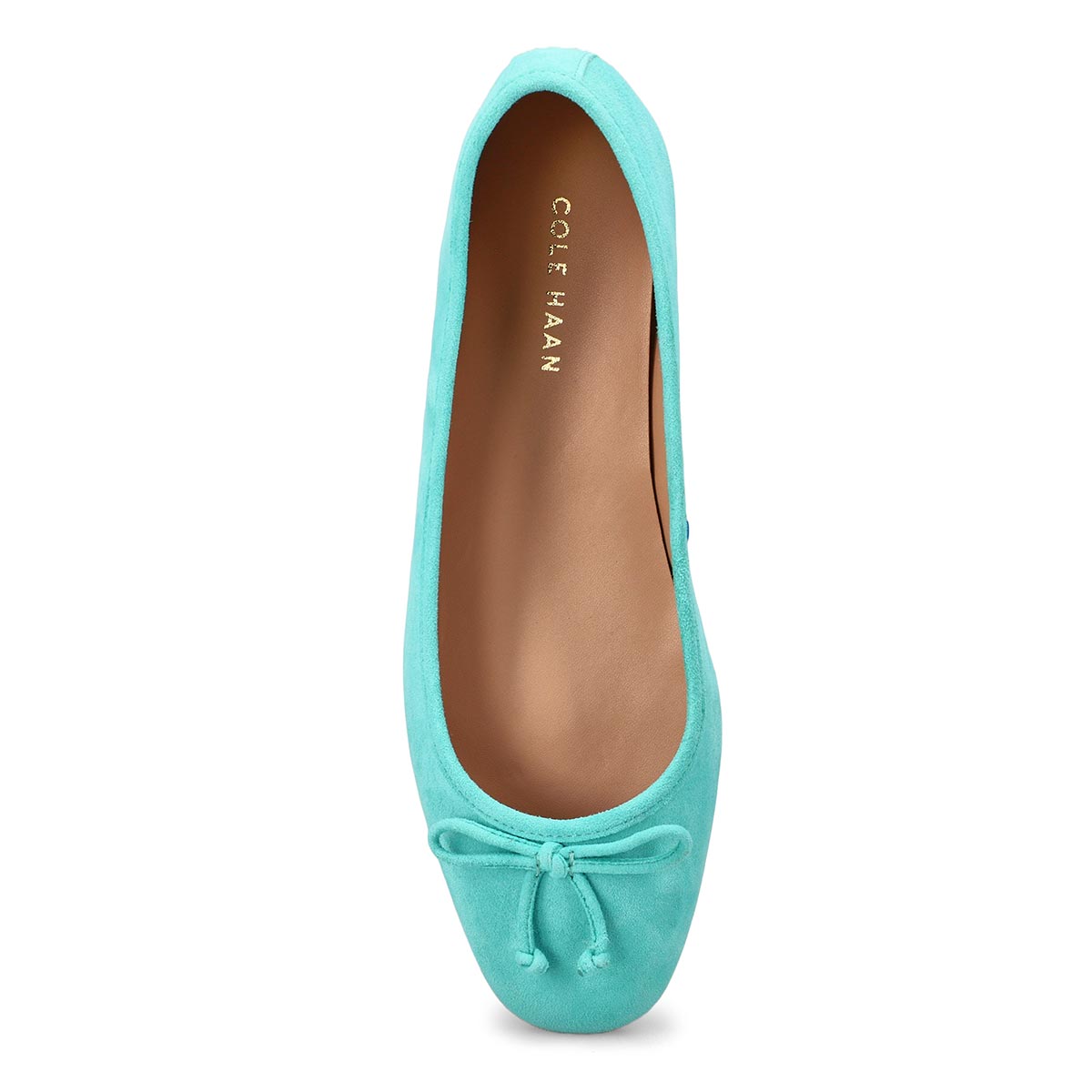 Ballerine en suède doux YARA, bleu piscine, femmes