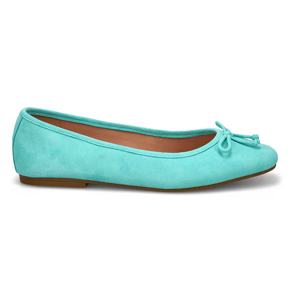 Ballerine en suède doux YARA, bleu piscine, femmes