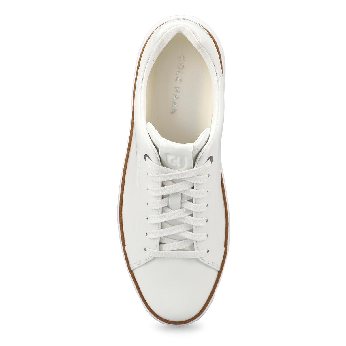 Women's  Grandpro Topspin Patent Casual Sneaker - White/White