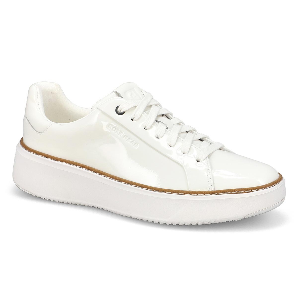 Women's  Grandpro Topspin Patent Casual Sneaker - White/White