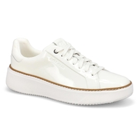 Women's  Grandpro Topspin Patent Casual Sneaker - White/White