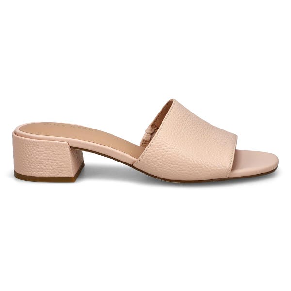 Women's  Calli Leather Dress Slide Sandal - Cameo Rose