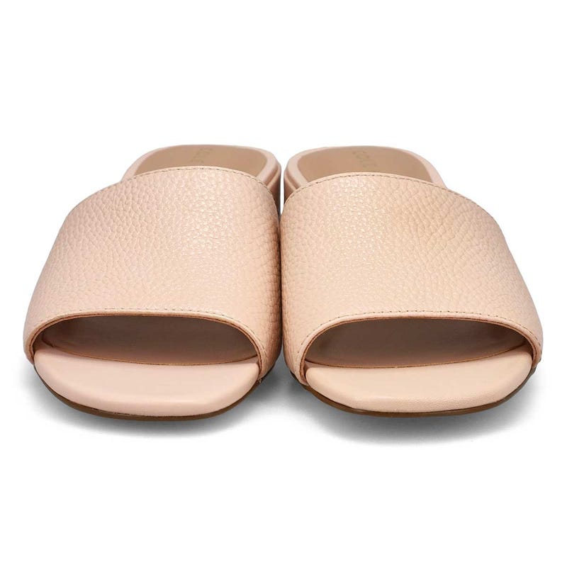 Women's  Calli Leather Dress Slide Sandal - Cameo Rose