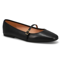 Women's Yelena Leather Ballet Flat - Black