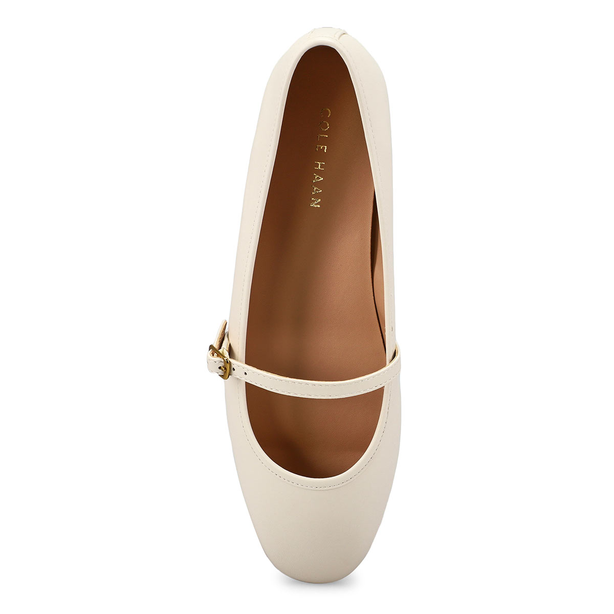 Women's Yelena Leather Ballet Flat - Ivory