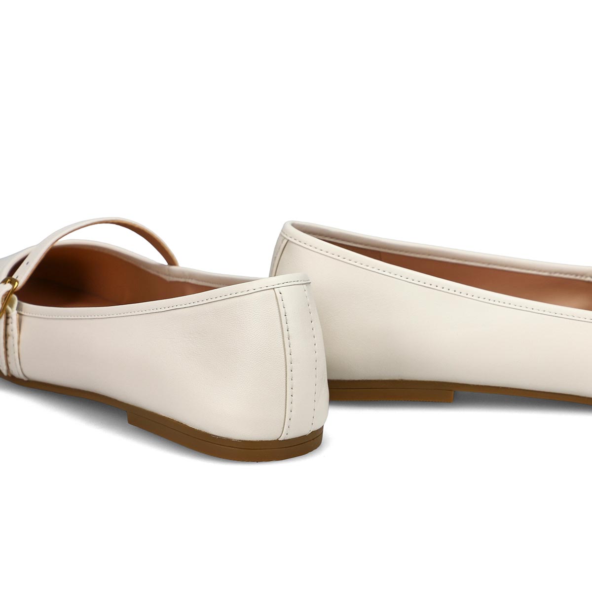 Women's Yelena Leather Ballet Flat - Ivory