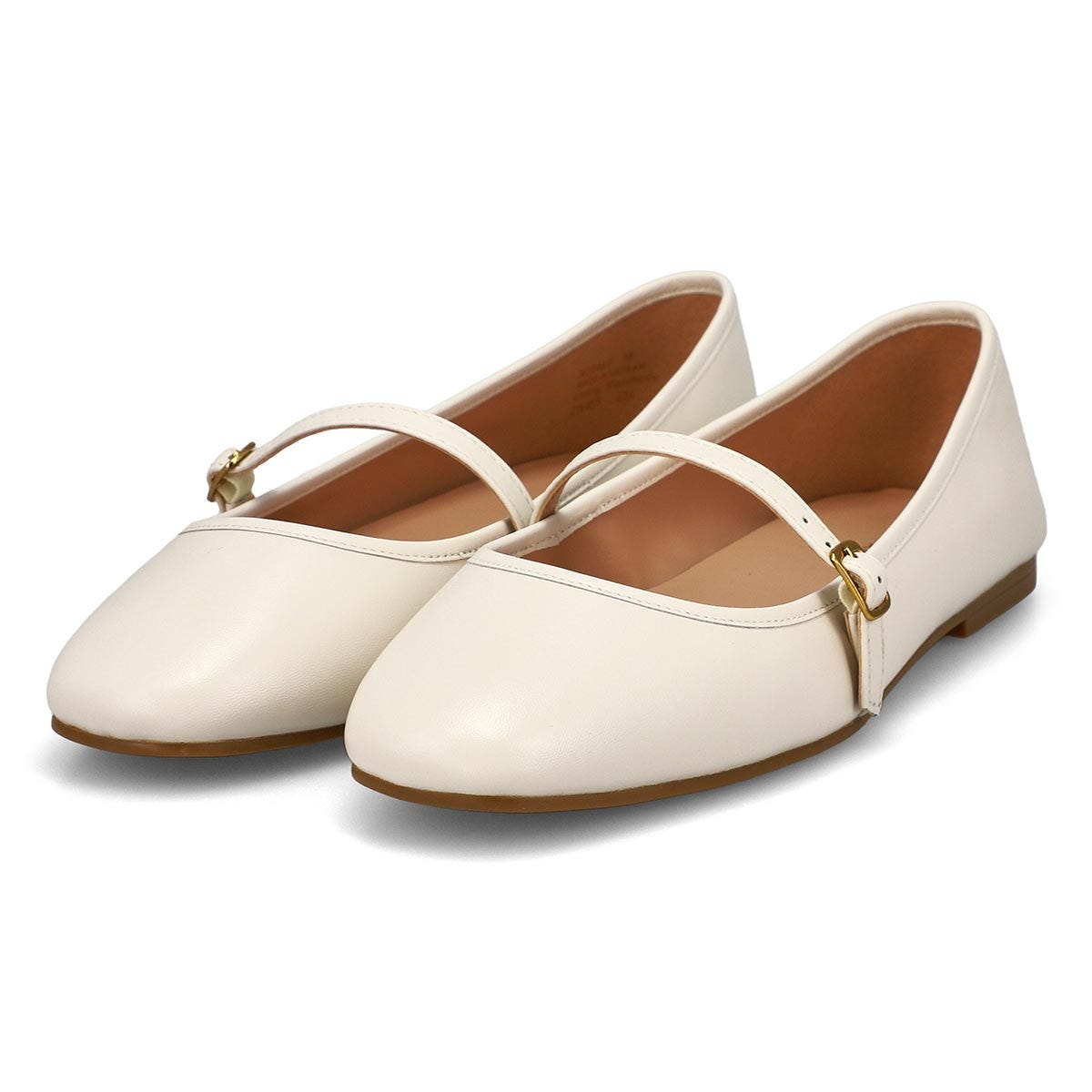 Ballerine en cuir YELENA, ivoire, femmes