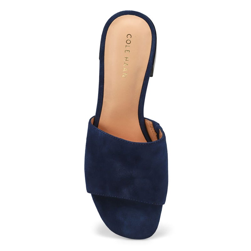 Women's Calli Suede Dress Slide Sandal - Navy Blazer Suede