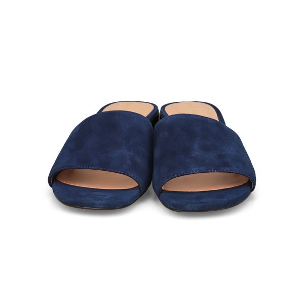Women's Calli Suede Dress Slide Sandal - Navy Blazer Suede