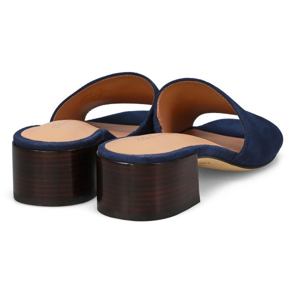 Women's Calli Suede Dress Slide Sandal - Navy Blazer Suede