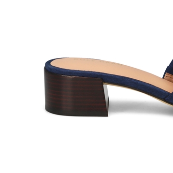 Women's Calli Suede Dress Slide Sandal - Navy Blaz