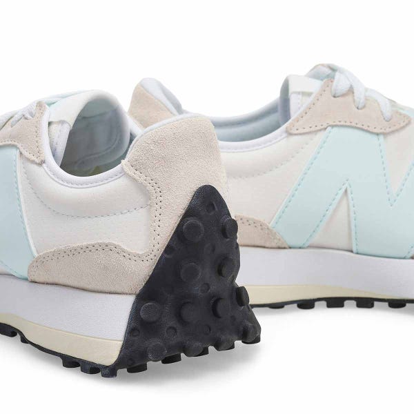 Women's 327 Lace Up Sneaker - White/Glint Blue