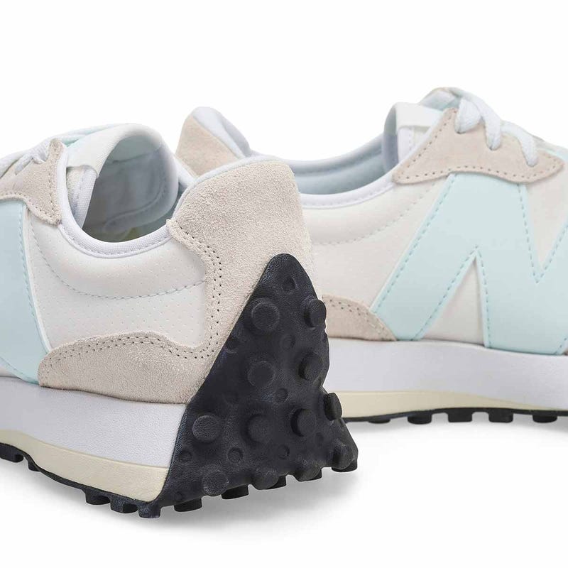 Women's 327 Lace Up Sneaker - White/Glint Blue