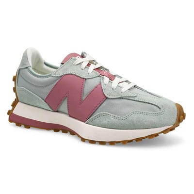 Lds 327 Lace Up Sneaker - Lone Star Grey/Rosewood